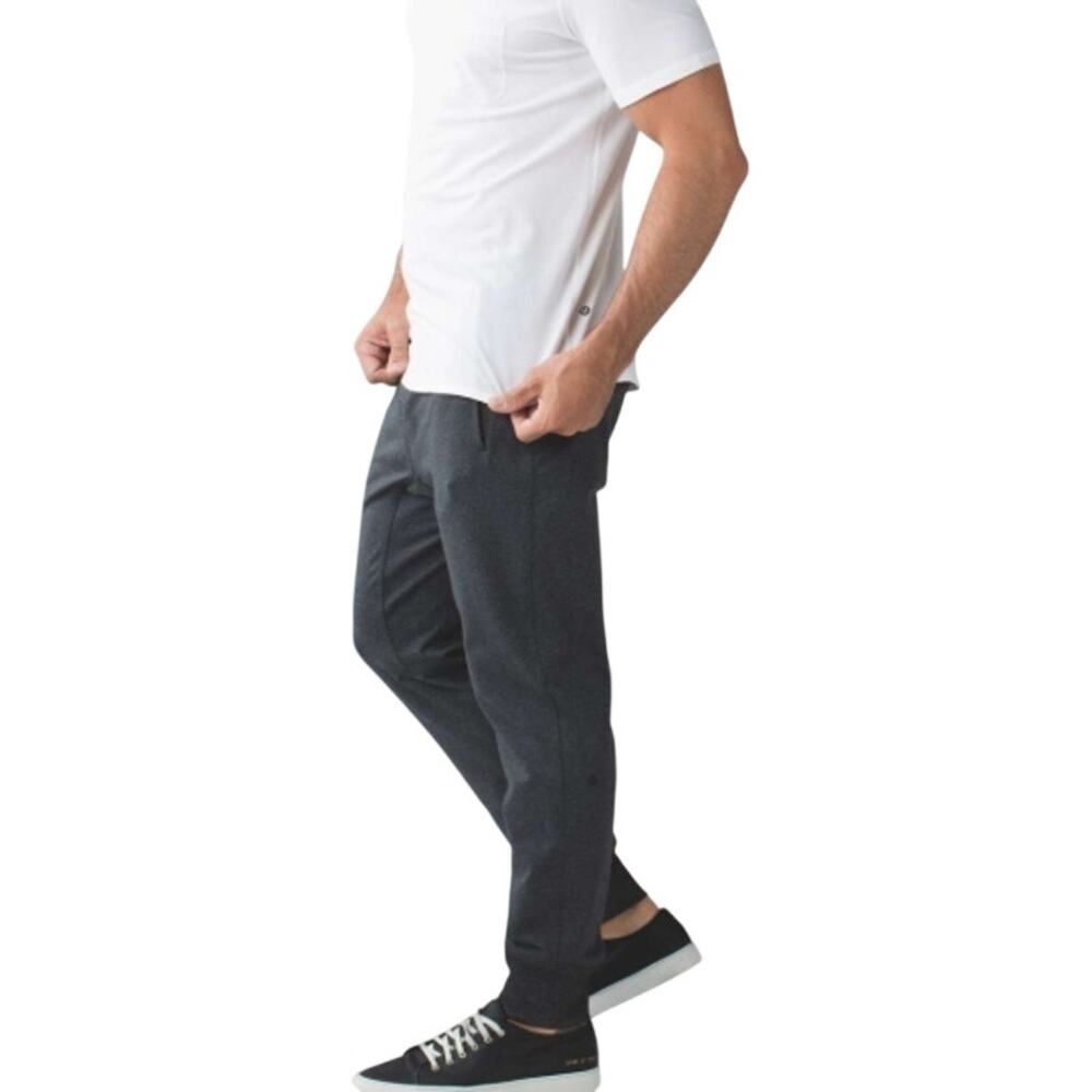 Lululemon Heathered Black Anti Gravity Jogger Pants, Men's Size Medium